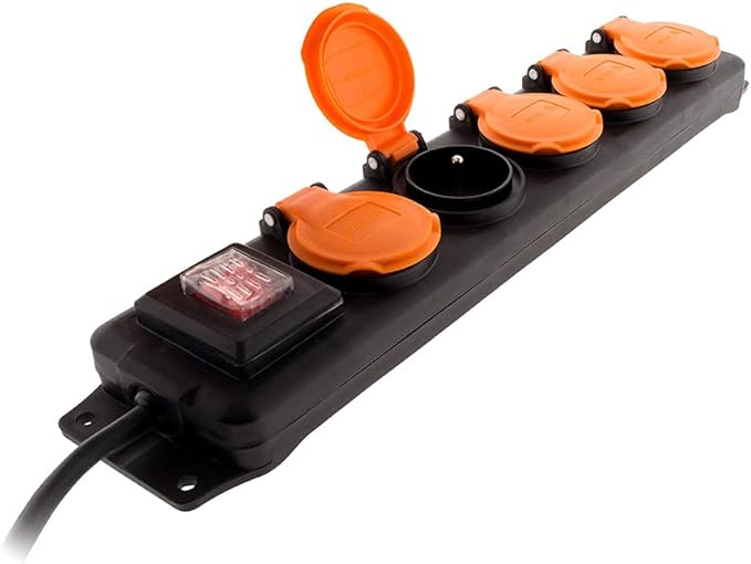 Bloc étanche IP44 — 5 Prises 16A
